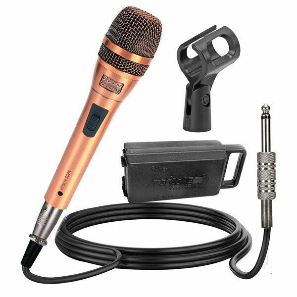 5 Core 5 Core Handheld Microphone For Singing - Dynamic Neodymium Cardioid Unidirectional Vocal Metal Mic ND-807 CoppereX